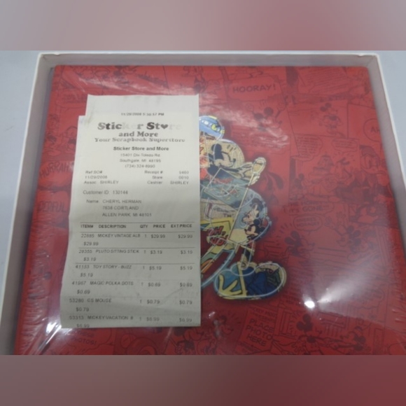 Disney Office Disney Mickey Mouse Vintage Scrapbook Album Nib